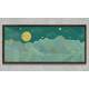 Quadro Decorativo Slim Abstrato Montanhas Linear