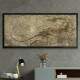 Quadro Decorativo Slim Abstrato Ossos de Dinossauro na Pedra