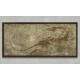 Quadro Decorativo Slim Abstrato Ossos de Dinossauro na Pedra