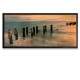 Quadro Decorativo Slim Abstrato Por do Sol no Mar