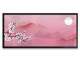 Quadro Decorativo Slim Abstrato Montanhas Flor e Lua