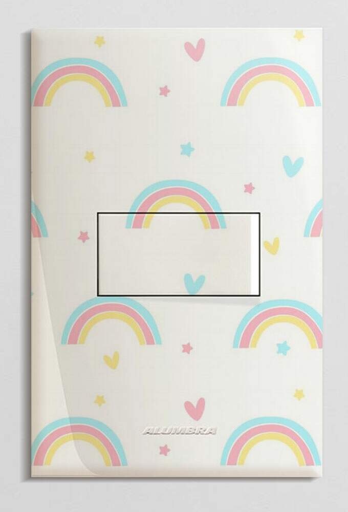 Interruptor Impresso Arco-Iris Coloridos