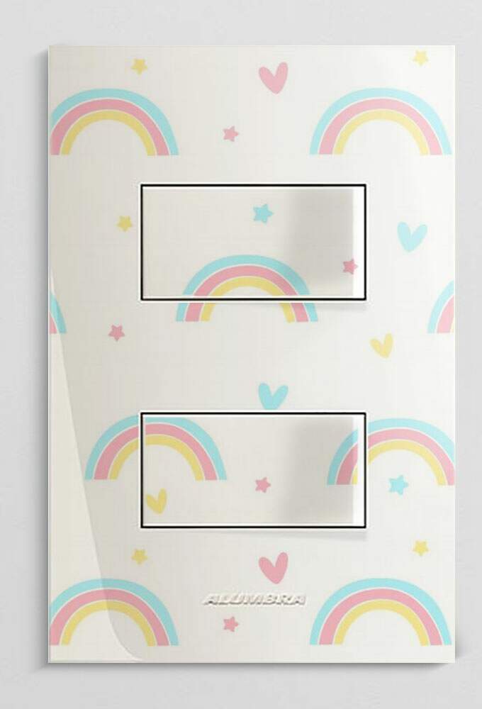 Interruptor Impresso Arco-Iris Coloridos