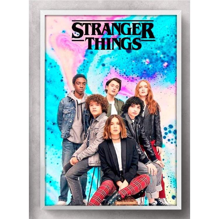 Quadro Decorativo Stranger Things Turma Jovem