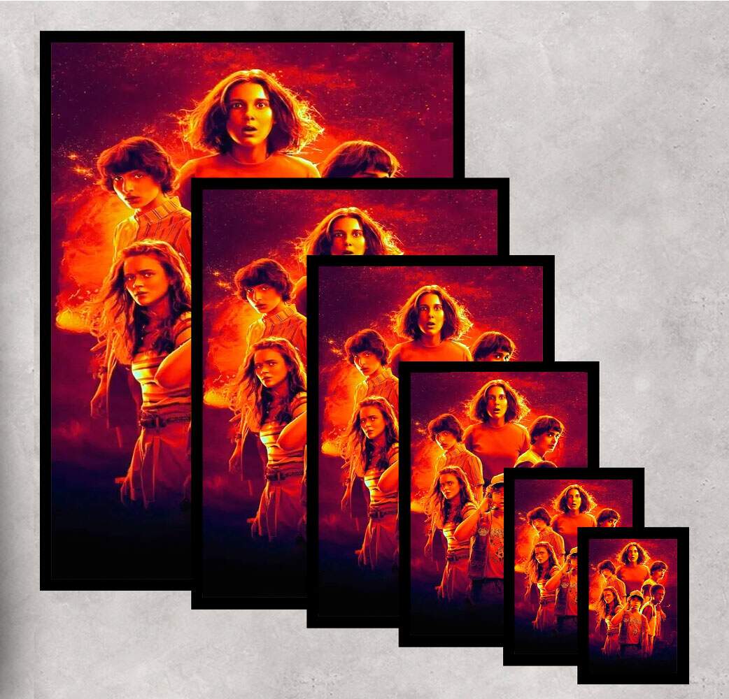 Quadro Decorativo Stranger Things Galera Jovem