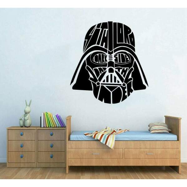 Adesivo de Parede Frase Star Wars Darth Vader