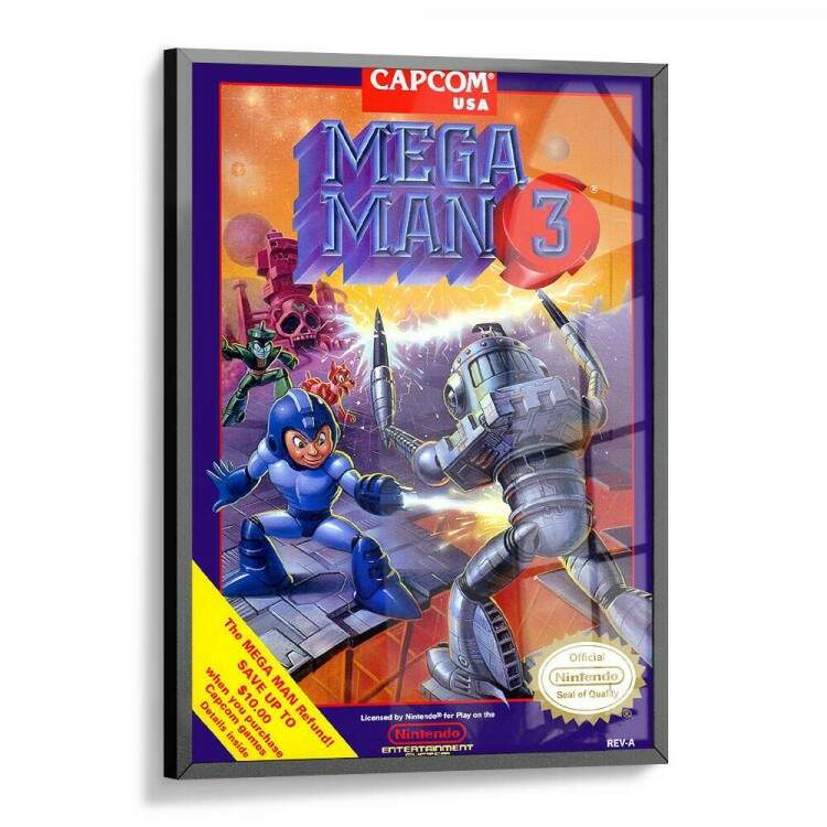 Quadro Decorativo Geek Capa Mega Man