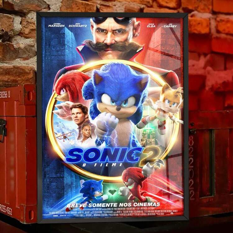 Quadro Decorativo Filme Sonic 2