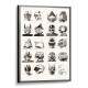Quadro Decorativo Geek Capacetes Power Rangers