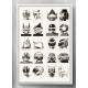 Quadro Decorativo Geek Capacetes Power Rangers