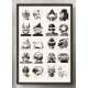 Quadro Decorativo Geek Capacetes Power Rangers