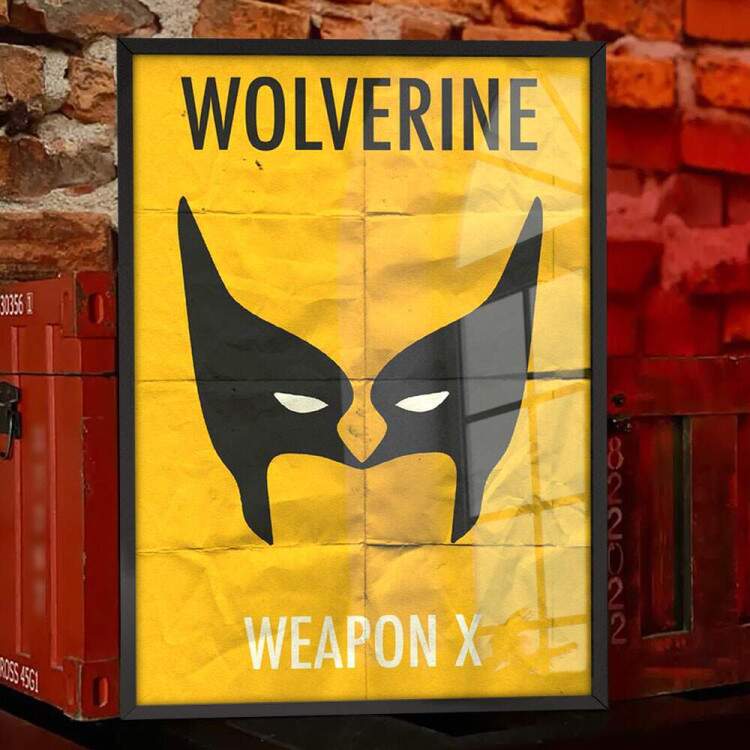 Quadro Decorativo Geek Desenho Wolverine