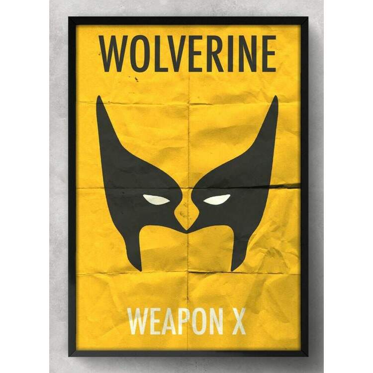 Quadro Decorativo Geek Desenho Wolverine