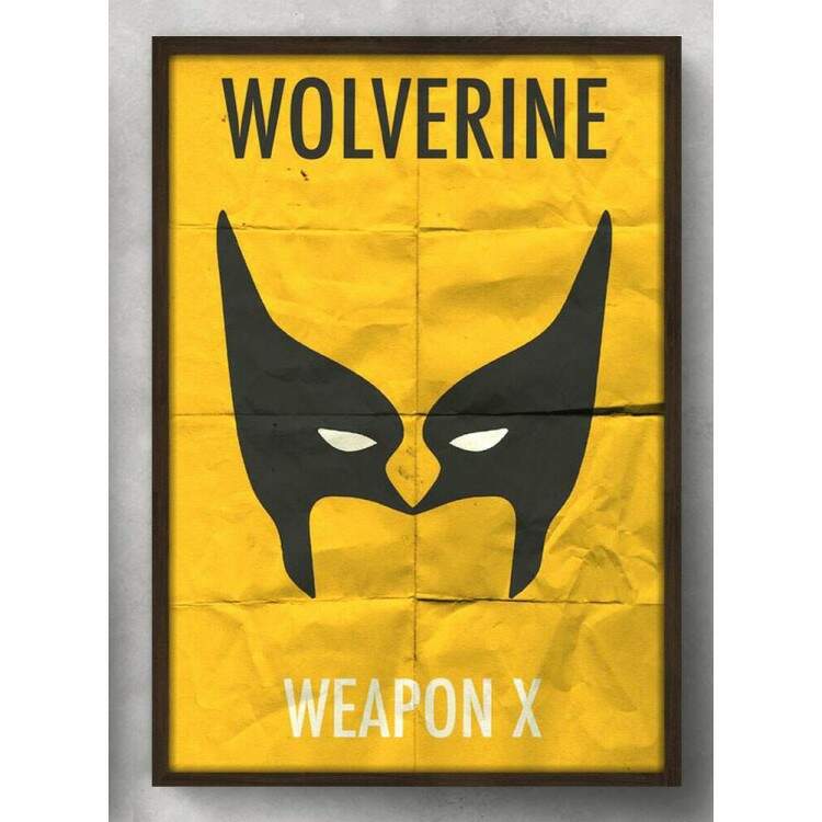 Quadro Decorativo Geek Desenho Wolverine