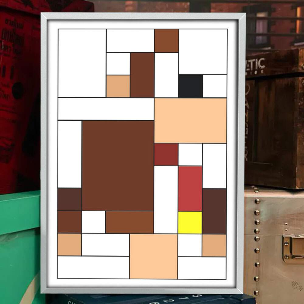 Quadro Decorativo Geek Donkey Kong Geometrico