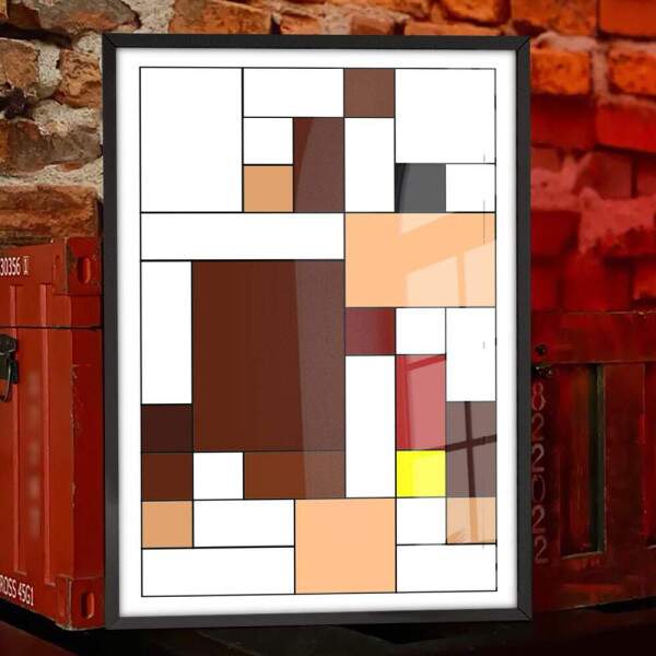 Quadro Decorativo Geek Donkey Kong Geometrico