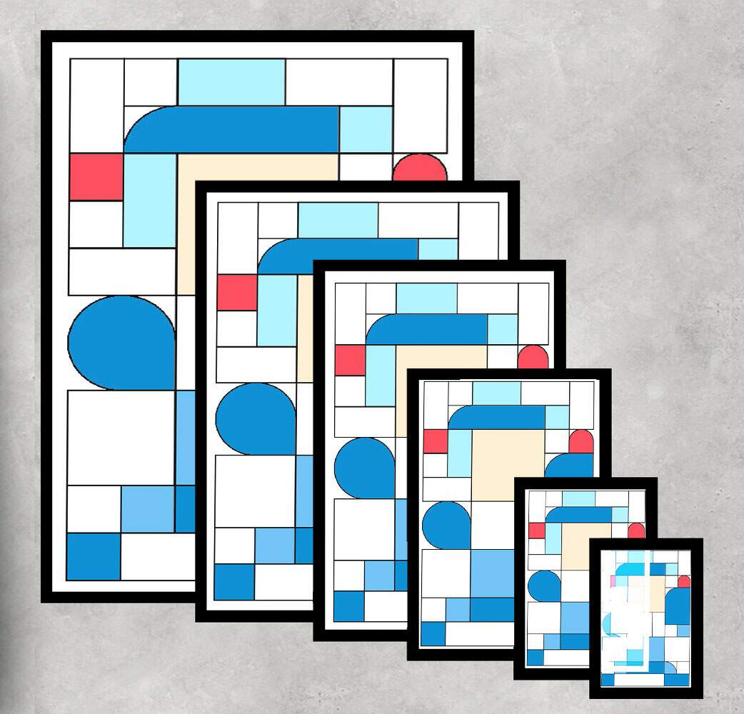 Quadro Decorativo Geek Mega Man Geometrico