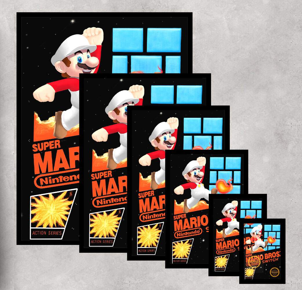 Quadro Decorativo Geek Jogo Super Mario Bros