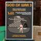 Quadro Decorativo Geek God of War Arcade