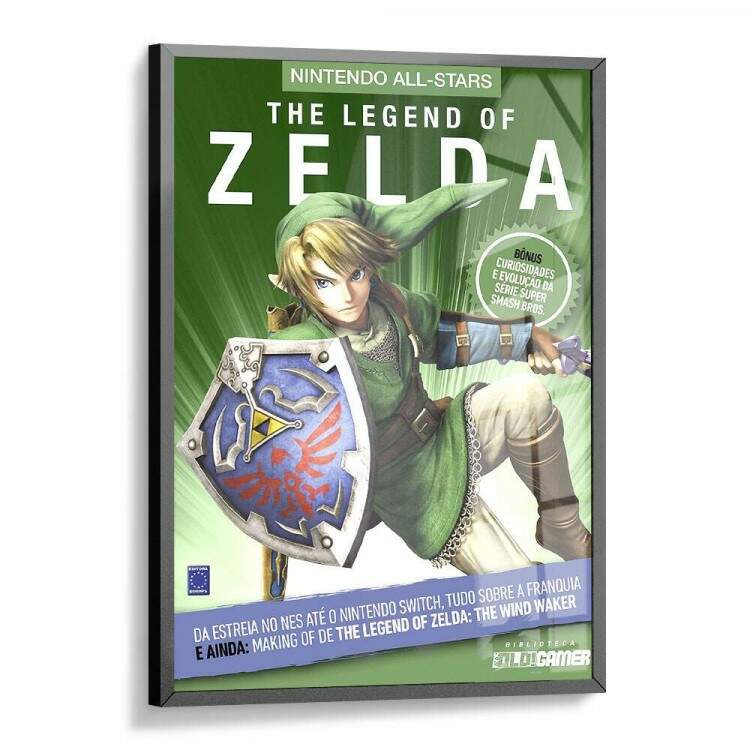 Quadro Decorativo Geek Capa Revista Zelda