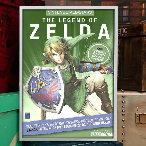 Quadro Decorativo Geek Capa Revista Zelda