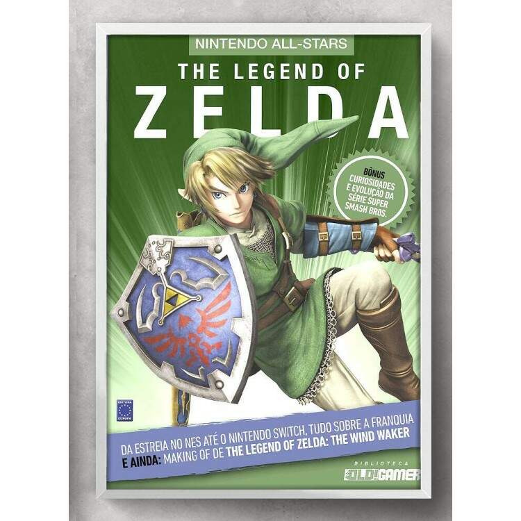 Quadro Decorativo Geek Capa Revista Zelda