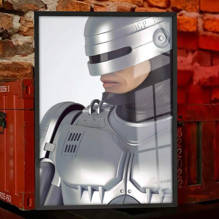 Quadro Decorativo Geek Robocop de Perfil