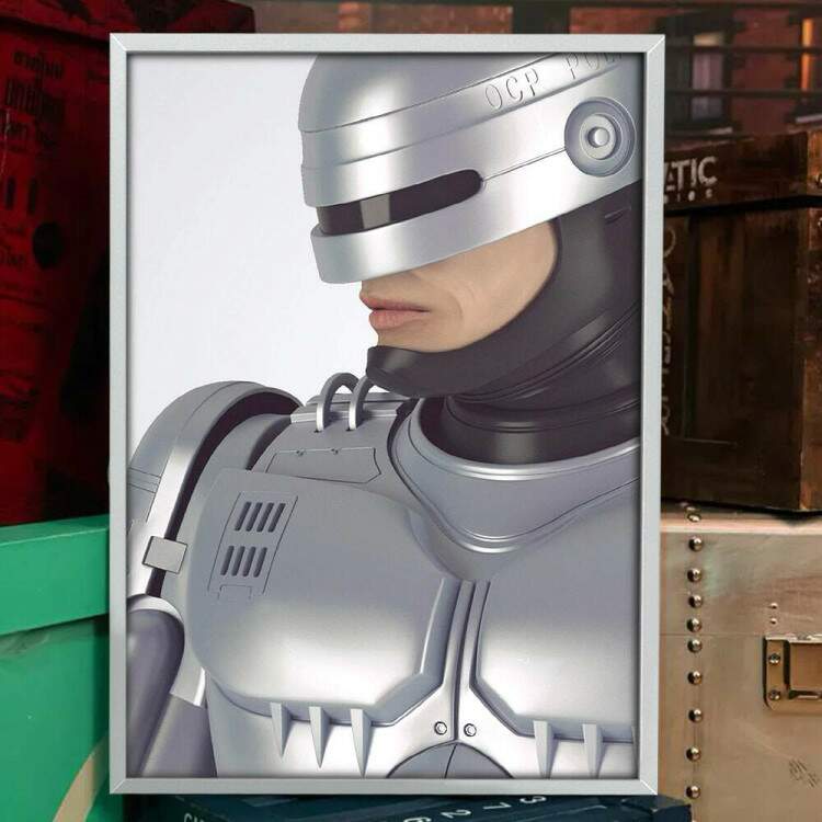 Quadro Decorativo Geek Robocop de Perfil