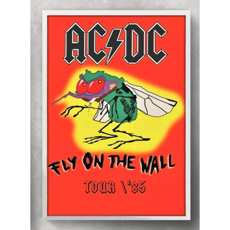 Quadro Decorativo Banda AC-DC Fly On The Wall