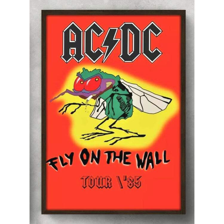 Quadro Decorativo Banda AC-DC Fly On The Wall