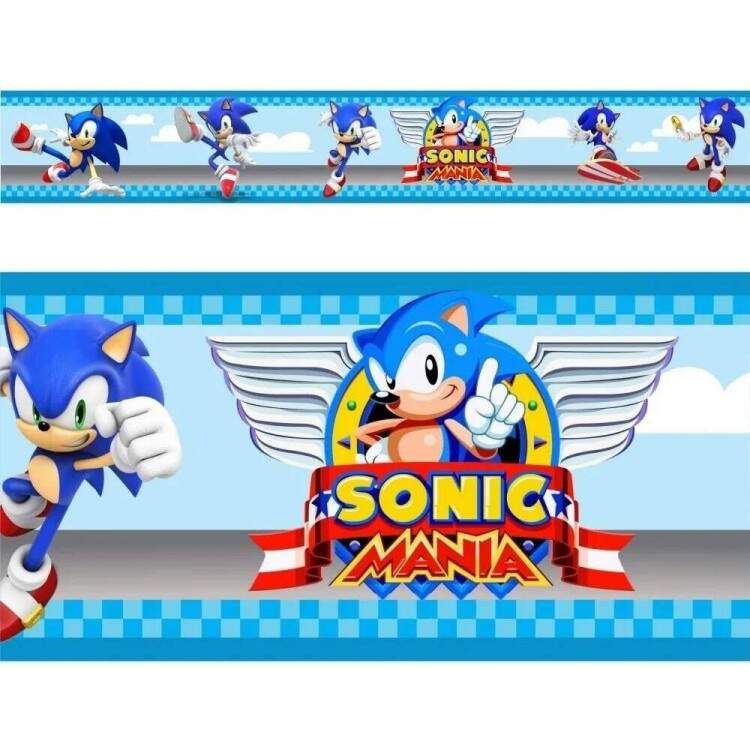 Faixa Decorativa Infantil Sonic Mod 3