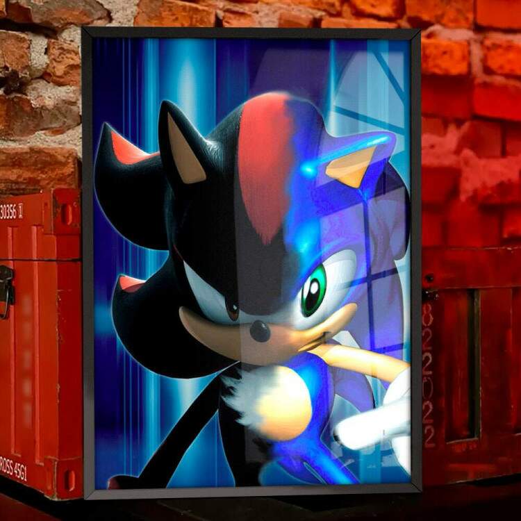 Quadro Decorativo Geek Sonic Mix