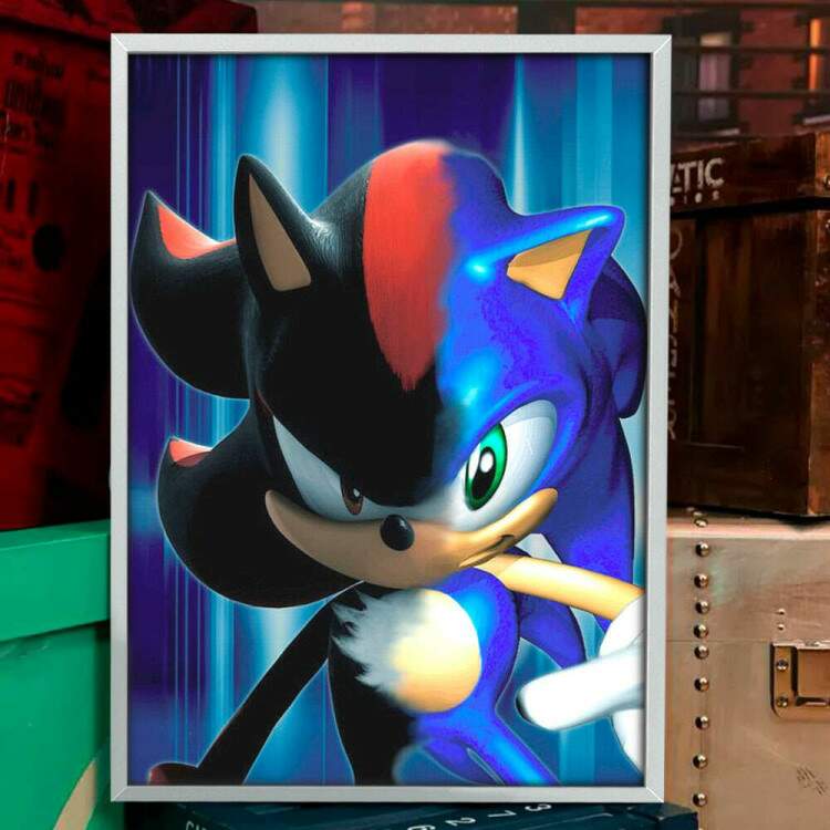 Quadro Decorativo Geek Sonic Mix