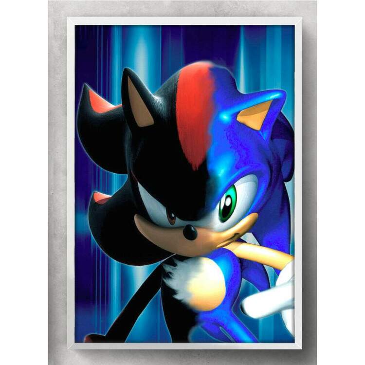 Quadro Decorativo Geek Sonic Mix