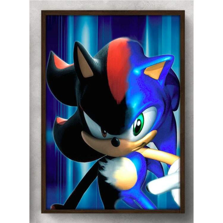 Quadro Decorativo Geek Sonic Mix