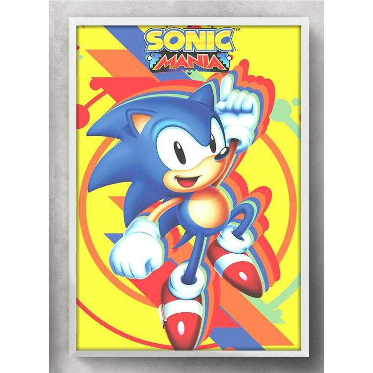 Quadro Decorativo Geek Sonic Mania