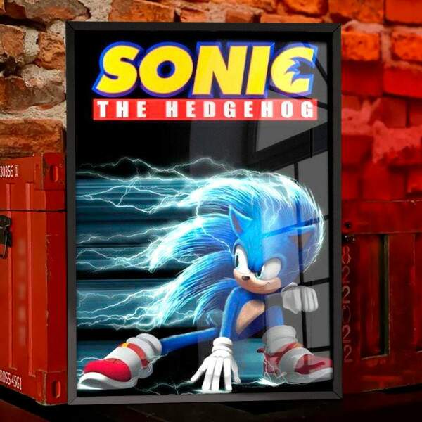 Quadro Decorativo Geek Sonic The Hedgehog