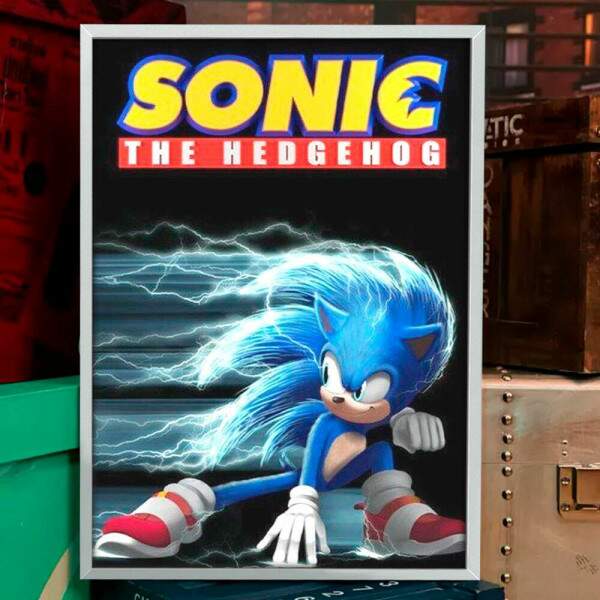 Quadro Decorativo Geek Sonic The Hedgehog