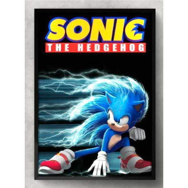 Quadro Decorativo Geek Sonic The Hedgehog