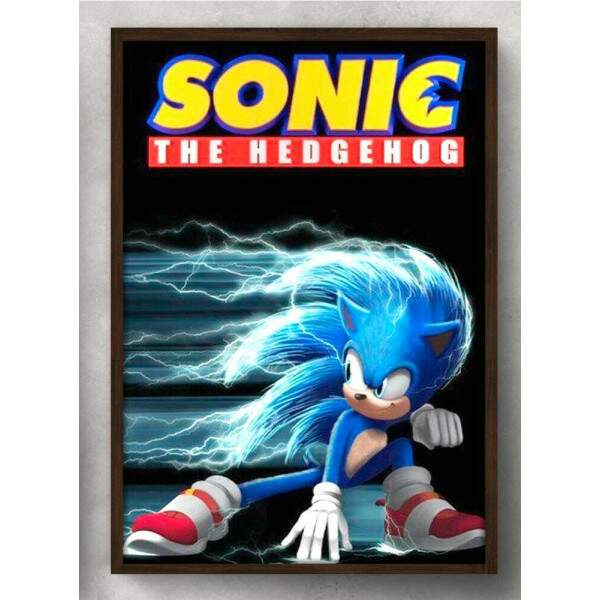 Quadro Decorativo Geek Sonic The Hedgehog