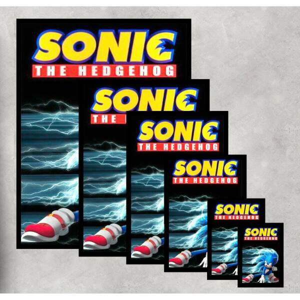 Quadro Decorativo Geek Sonic The Hedgehog