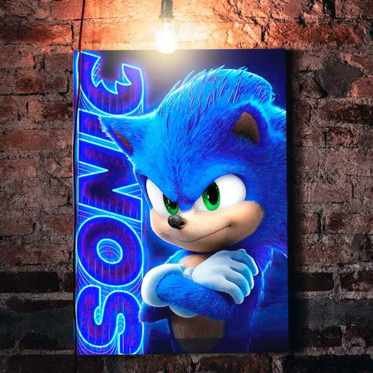 Placa Decorativa Sonic Mod 2