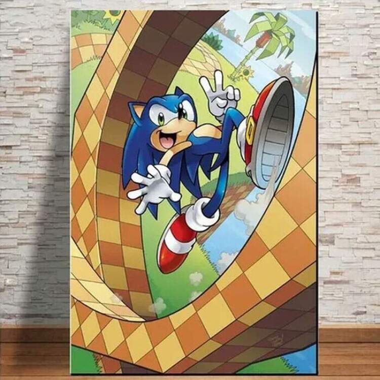 Placa Decorativa Sonic Mod 8