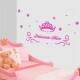 Adesivo de Parede Princesa com nome personalizado