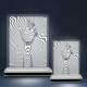 Lumin�ria de Led e Acr�lico M�o Abstrata