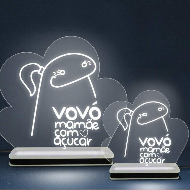 Luminária de Led e Acrílico Flork Vovó Fran Adesivos de Parede