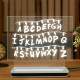 Lumin�ria de Led e Acr�lico Stranger Thing Alfabeto de Luzes