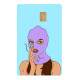 Adesivo para Cart�o de Cr�dito Capus Roxo Mod 136