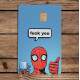 Adesivo para Cart�o de Cr�dito Homem Aranha Fuck You Mod 142