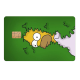 Adesivo para Cart�o de Cr�dito Homer se Escondendo No Arbusto Mod 146